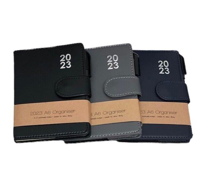 MantraRaj 2023 A6 Week To View Organiser Diary For Student, Teacher, Home, Office, Business Year Planner For Traveling, Appointments Ideal For Recording Activities, Project Planning (Black)