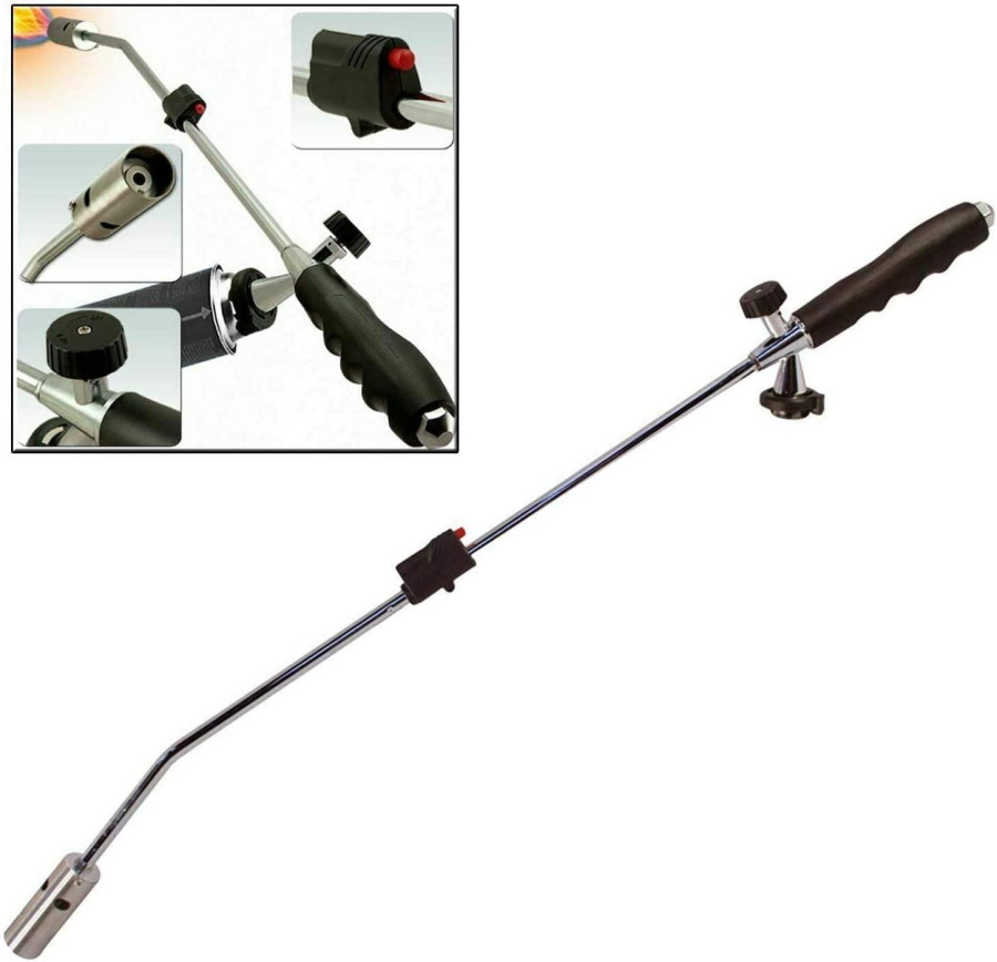 MantraRaj 80CM Weed Burner Wand Blowtorch Garden Handheld Butane Gas Weed Burner Blaster Killer Torch Wand Plant Moss Garden Blowtorch
