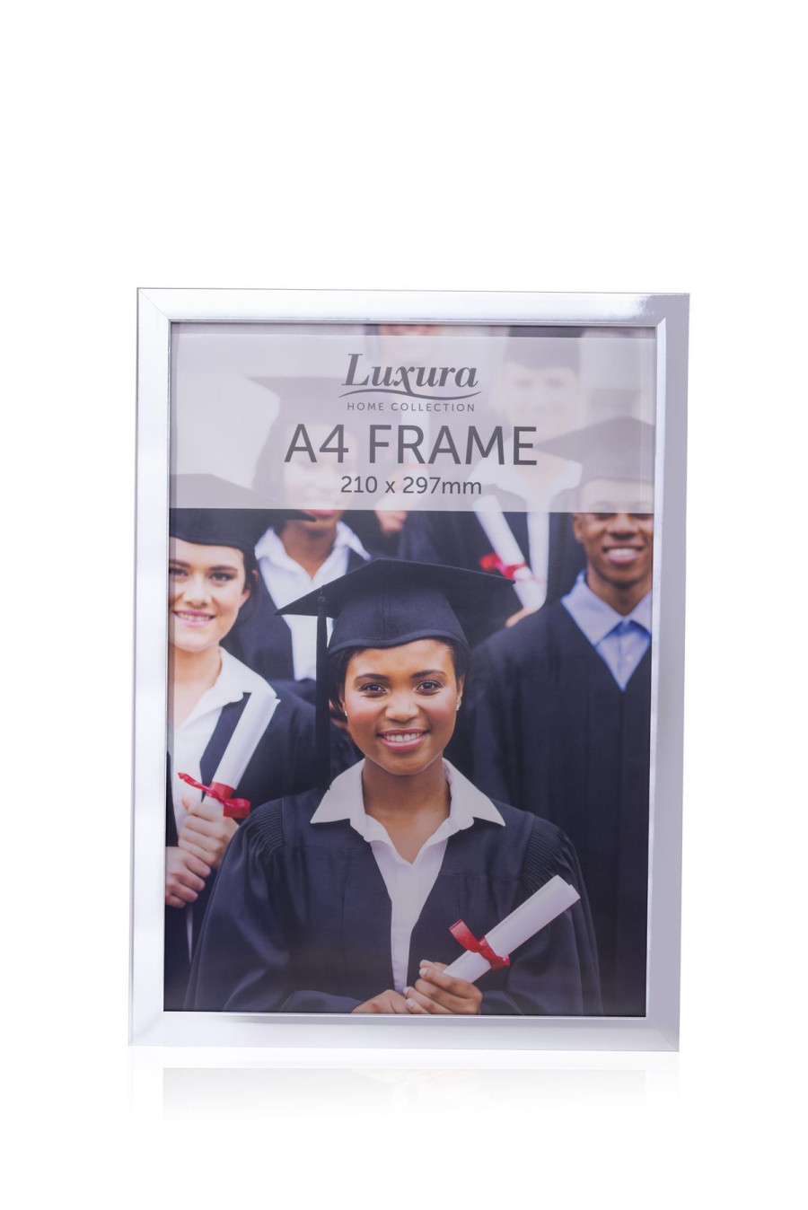 MantraRaj A4 Picture Frame Photo Frame Poster Certificate Frame Wall And Desk Mountable | Freestanding & Wall-Mountable A4 Frame for Posters, Certificates, Or Picture Frame (Silver)