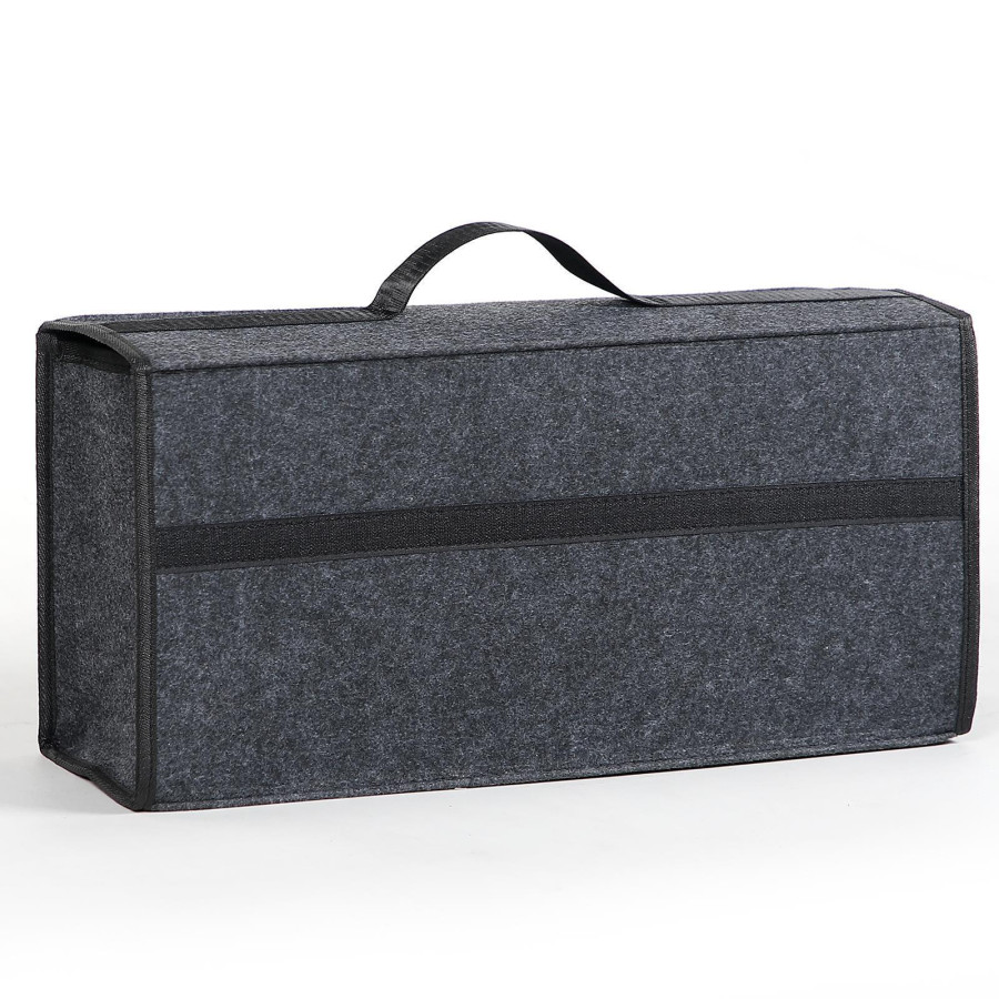 MantraRaj Car Boot Organiser Large Carpet Storage Bag Tools Travel Tidy Hook Loop Case 600D Oxford Used To Store Winter Accessories, Car Manuals, Road Maps, Other Travel Essentials And Even kids Toys