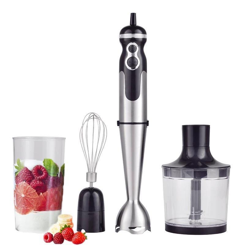 MantraRaj Hand Blender 3 in 1 Set Including Blending Stick, Electric Whisk & Mini Chopper Multi Food Processor Measuring Mug, Chopper BPA Free 800W 2 Speed, 800ml Beaker Chopper Egg Beater Beaker
