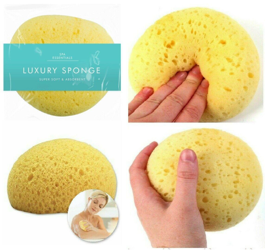 MantraRaj Luxury Bath Sponge Shower Body Skin Spa Exfoliation Wash Clean Soft Absorbent Sponge | Luxury Bath Sponge, Soft Shower Bathing Gentle Exfoliating Body Scrub, Perfect for Skin Care