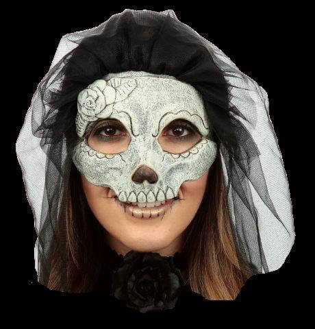 Mask Eye Day of the Dead Catrina & Veil