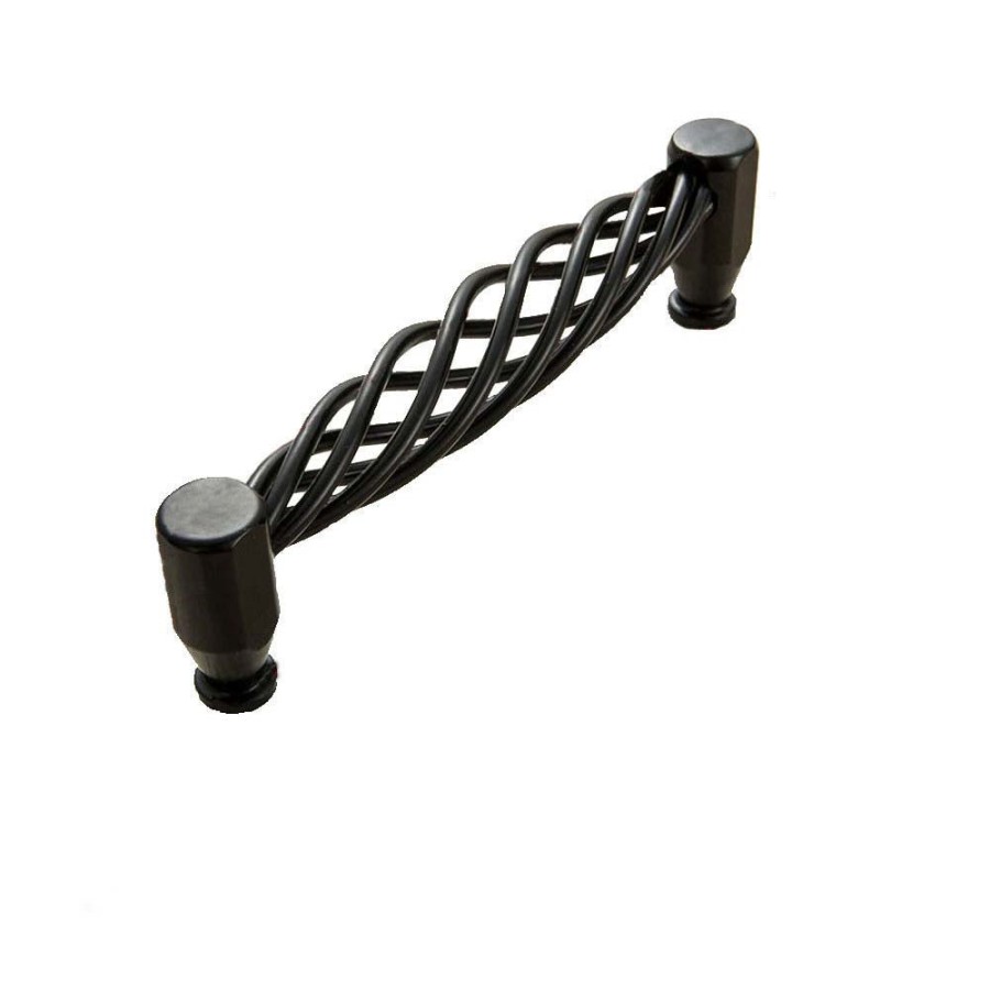 Matt Black Cabinet Door Handles Drawers Cupboards 2413