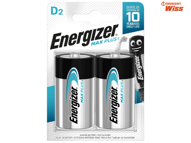 MAX PLUS� D Alkaline Batteries (Pack 2) - ENGMAXPD2