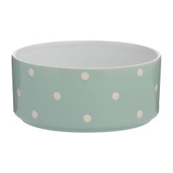 Click to view product details and reviews for Mc Polka Dot Sage Dog Bowl Stylish And Durable.