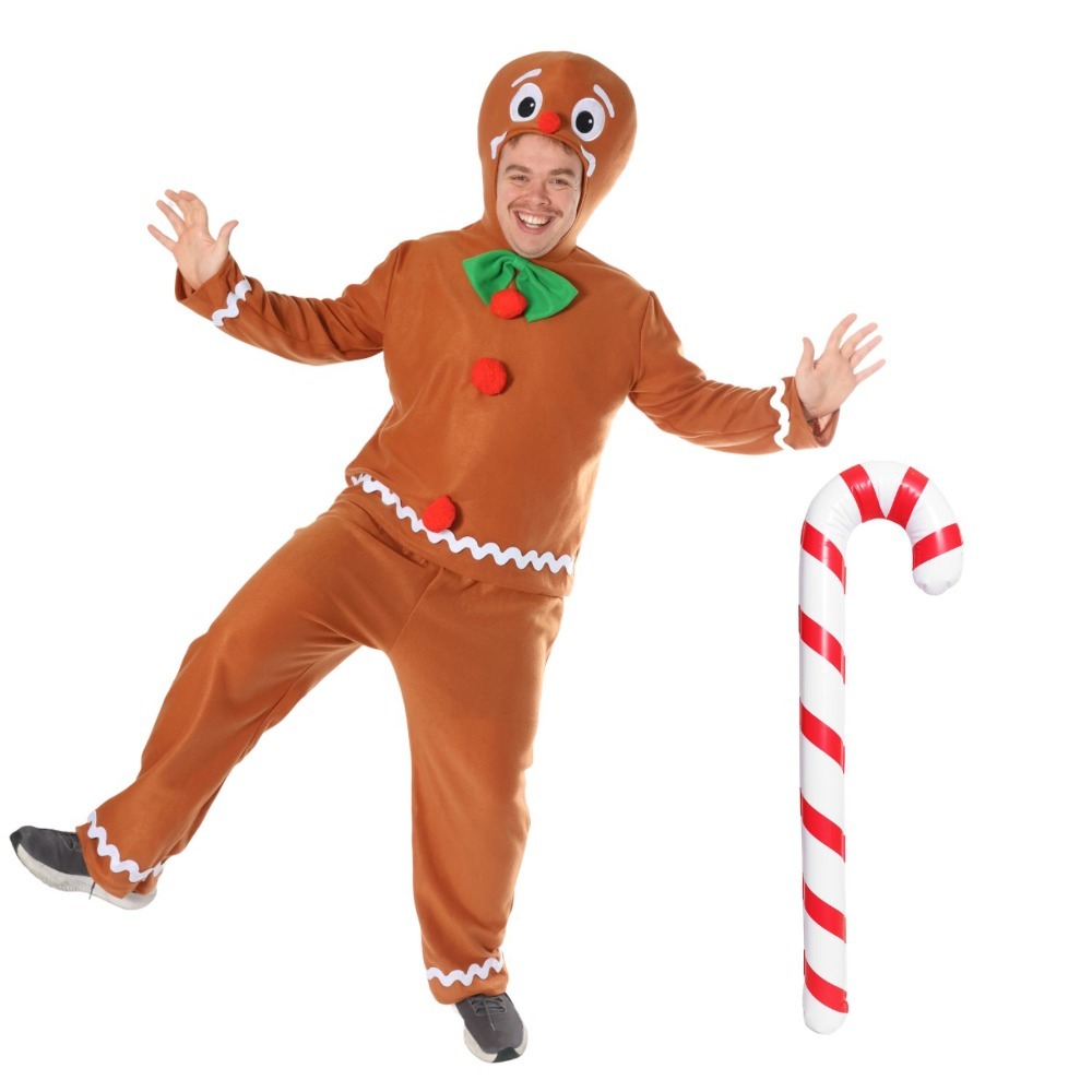 Click to view product details and reviews for Mens Gingerbread Man Costume 3 Pcs Top Trousers Inflatable Candy Cane Medium Large. Click to view product details and reviews for Mens Gingerbread Man Costume 3 Pcs Top Trousers Inflatable Candy Cane Medium Large.