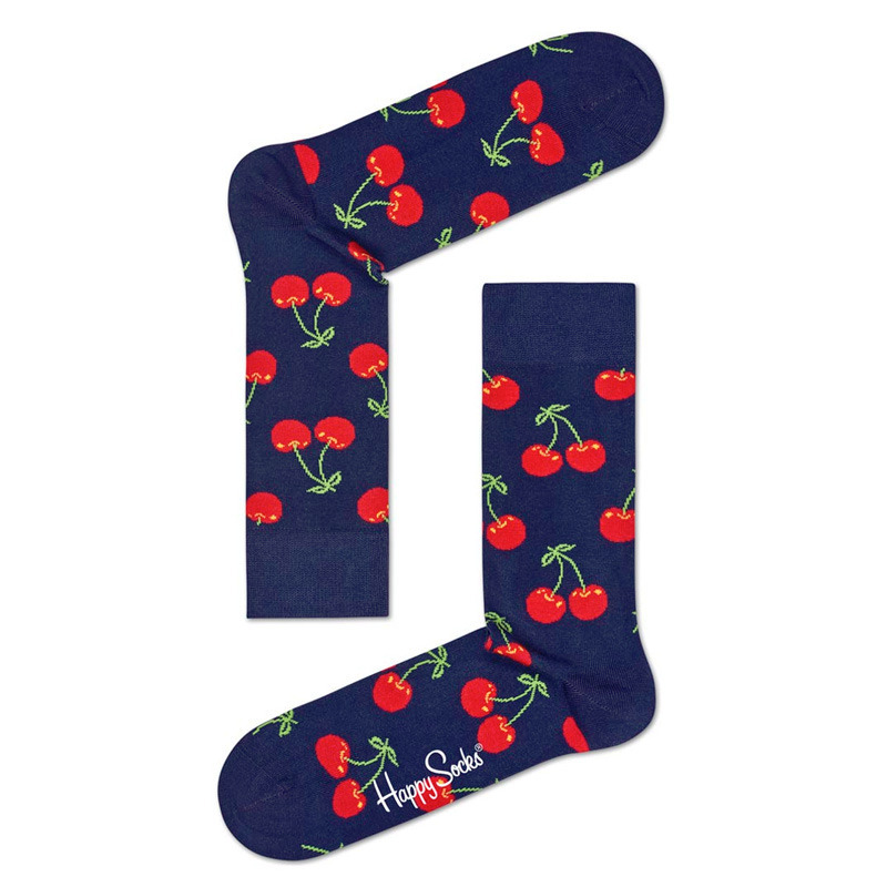 Mens Socks 1 Pair Novelty Unisex Casual Crew Funky Gift UK 7.5-11.5 Red Cherries