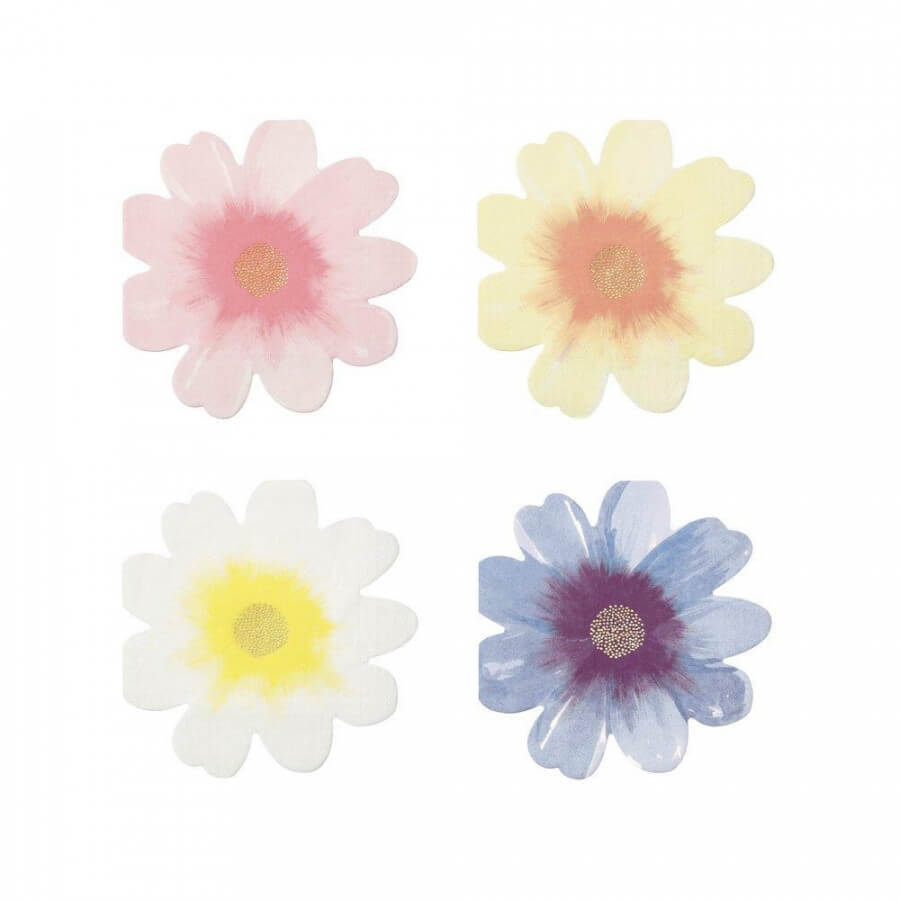 Click to view product details and reviews for Flower Shaped Paper Party Napkins X 16.