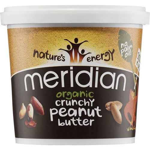 Meridian  Organic Peanut Butter - Crunchy 100% Nuts - 1kg - 62908