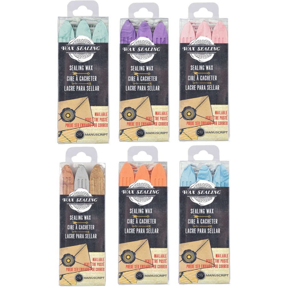 Metallic Wax Sealing Sticks Mailable Traditional Letter Writing Stationary Gift
