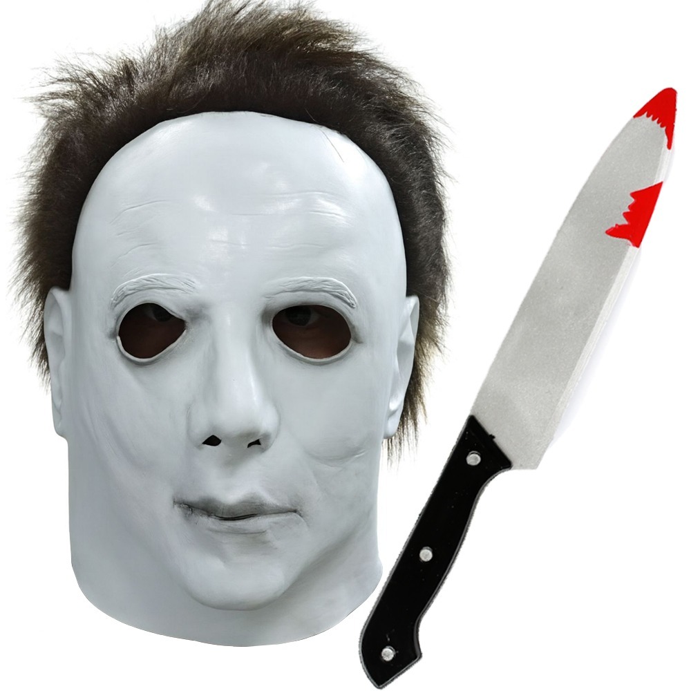 Click to view product details and reviews for Michael Myers Mask And Bloody Knife. Click to view product details and reviews for Michael Myers Mask And Bloody Knife.