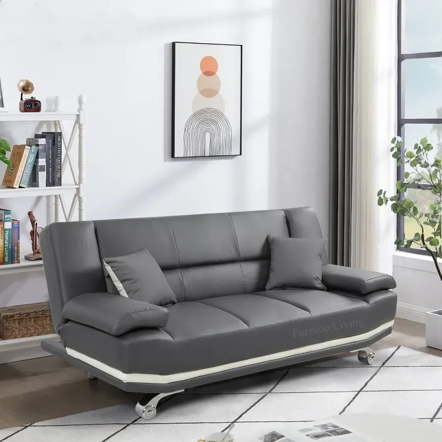 Milan Leather Sofa Bed