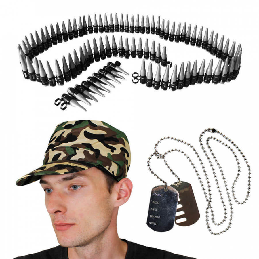 Click to view product details and reviews for Military 3 Piece Set â Fun Fancy Dress Costume.