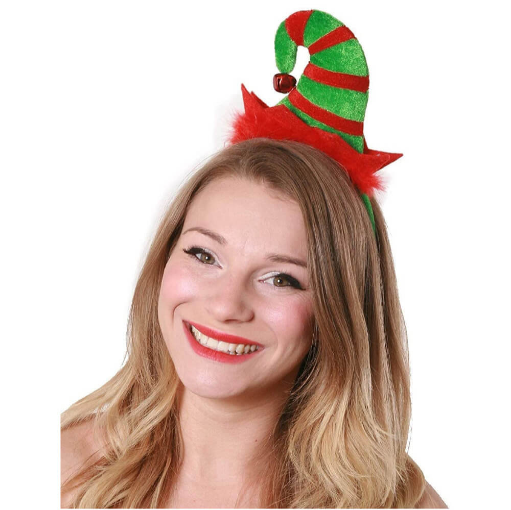 Click to view product details and reviews for Mini Elf Hat On Headband Pack Of 1.