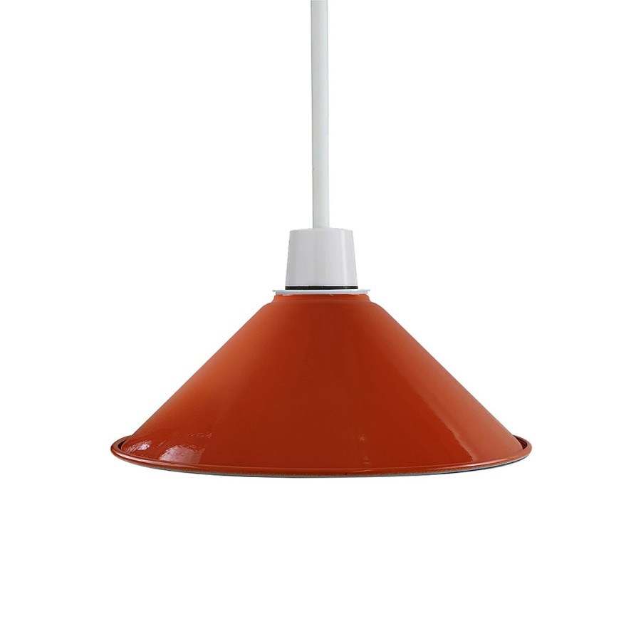 Modern Ceiling Pendant Light Shades Orange Color Lamp Shades Easy Fit1115 4 Pack