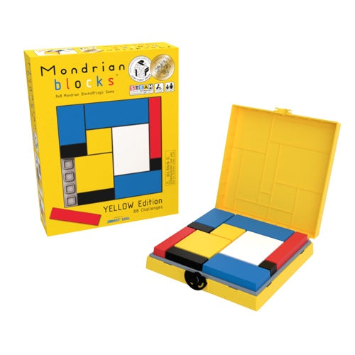 Mondrian Blocks Yellow - Logic Puzzle Game