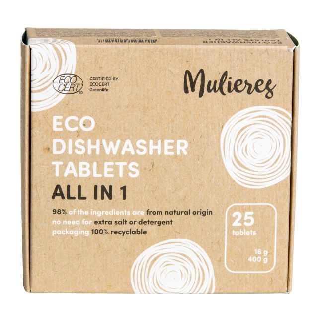 Mulieres All In 1 Eco Dishwasher Tablets 25s 700437