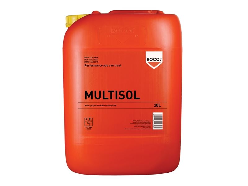 MULTISOL Water Mix Cutting Fluid 20 Litre ROC35223