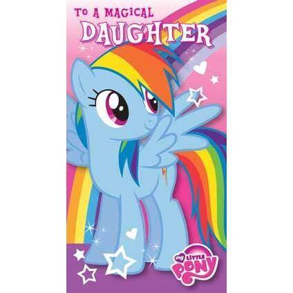 Click to view product details and reviews for My Little Pony Daughter Birthday Card.