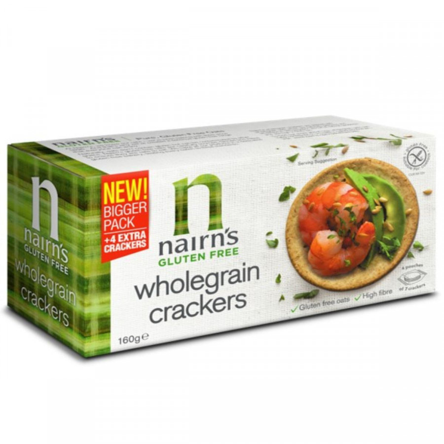 Click to view product details and reviews for Nairns Gluten Free Whole Grain Crackers 160g 703891.