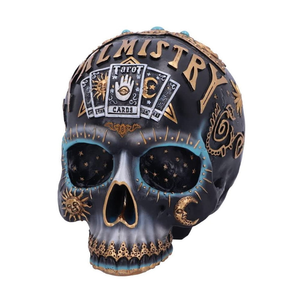 Nemesis Now Destiny Tarot Sun Moon Moth Black Skull Ornament Figure Wiccan Gift