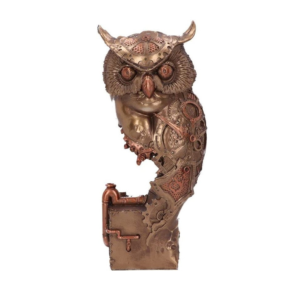 Nemesis Now Figurine Ohm Owl Hand-Painted Resin Steampunk Decorative Ornament