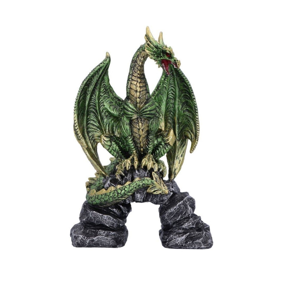 Nemesis Now Haranu Dragon Metallic Green Figurine Decorative Painted Ornament