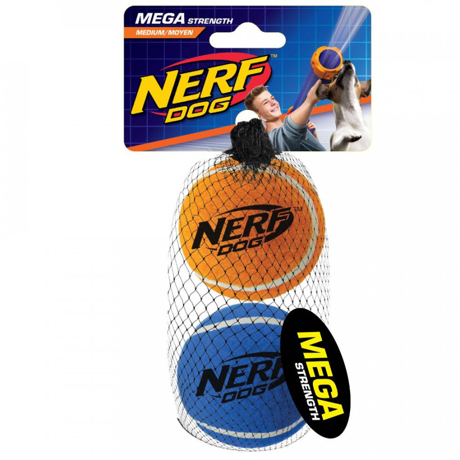 Nerf Dog Mega Strength Tennis Balls Reloads 2.5" Pack of 2