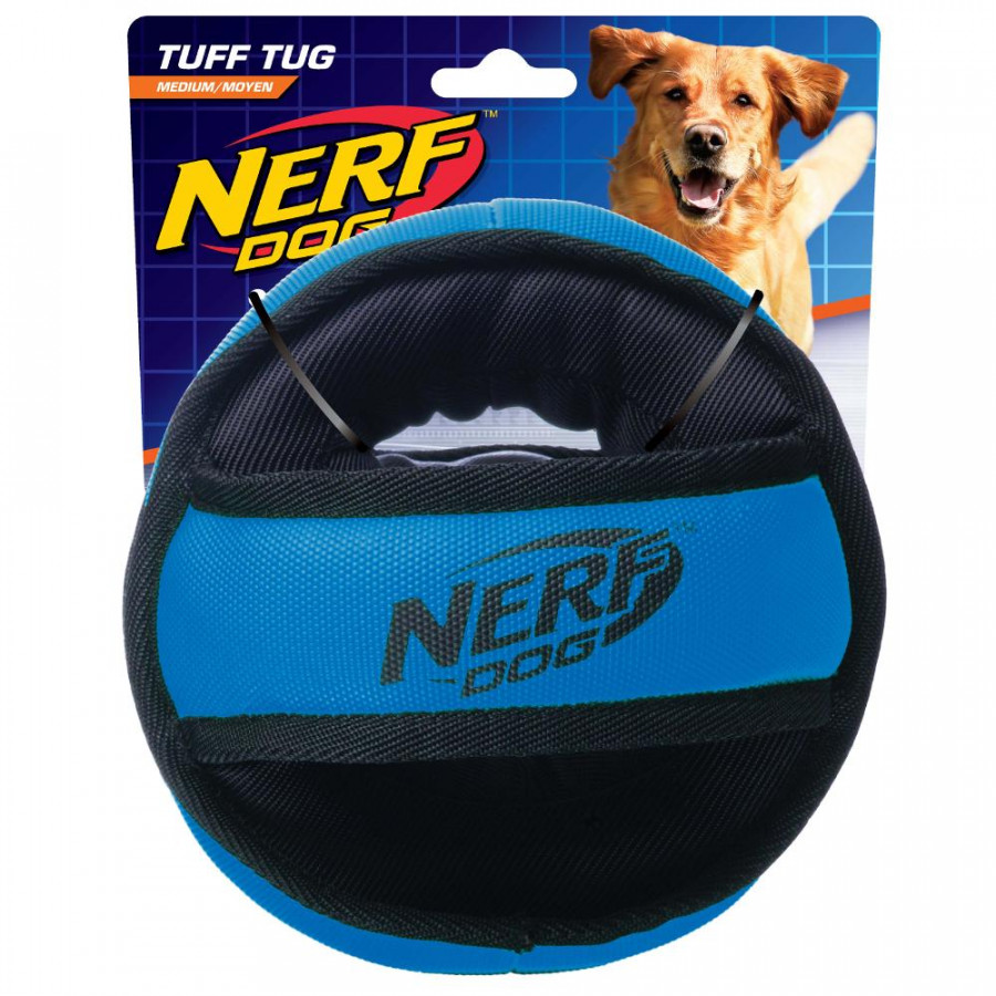 Nerf Dog Soft Plush Toy Trackshot X Ring Ball Tuff Tug
