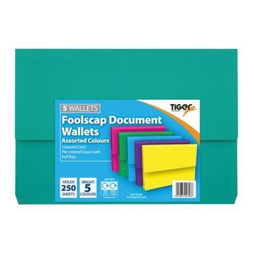 Click to view product details and reviews for New Card Document Wallets Assorted Foolscap Pack Of 12 302396.