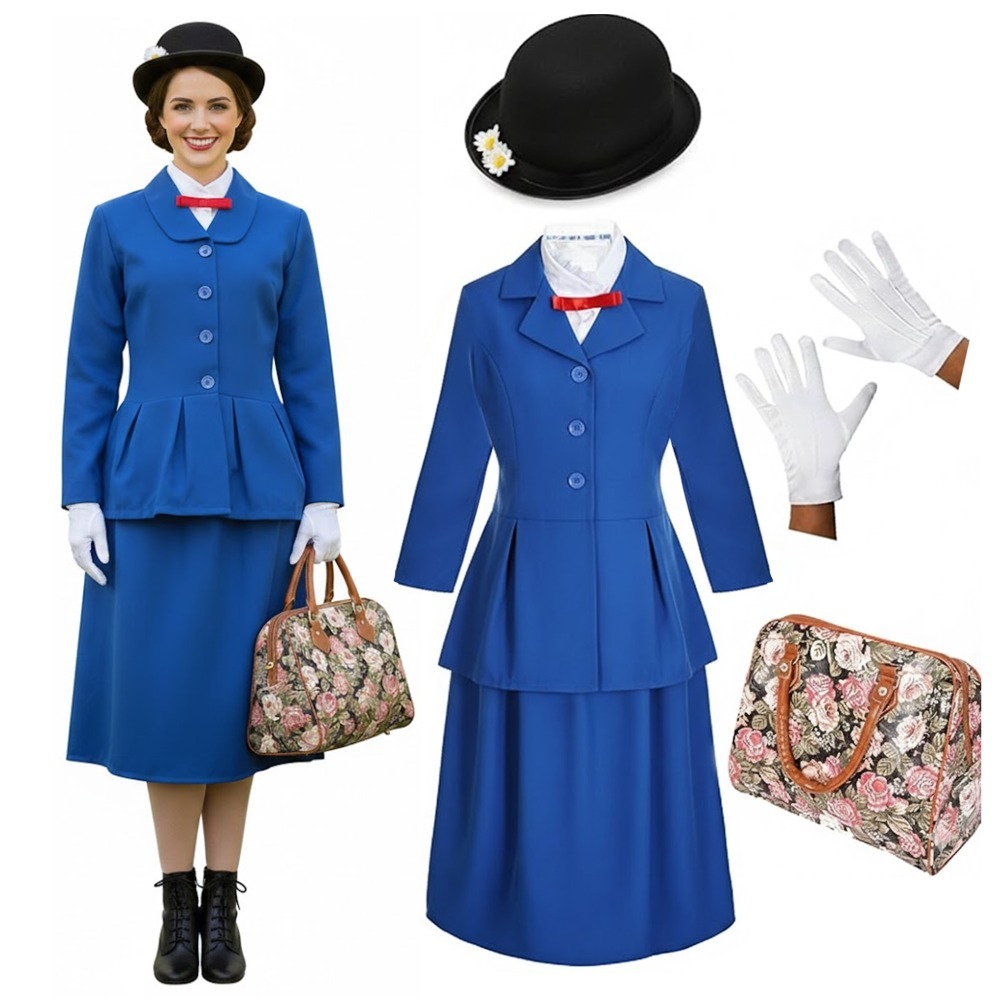 Click to view product details and reviews for Adults Mary Poppins Costume Set With Accessories 2xl.