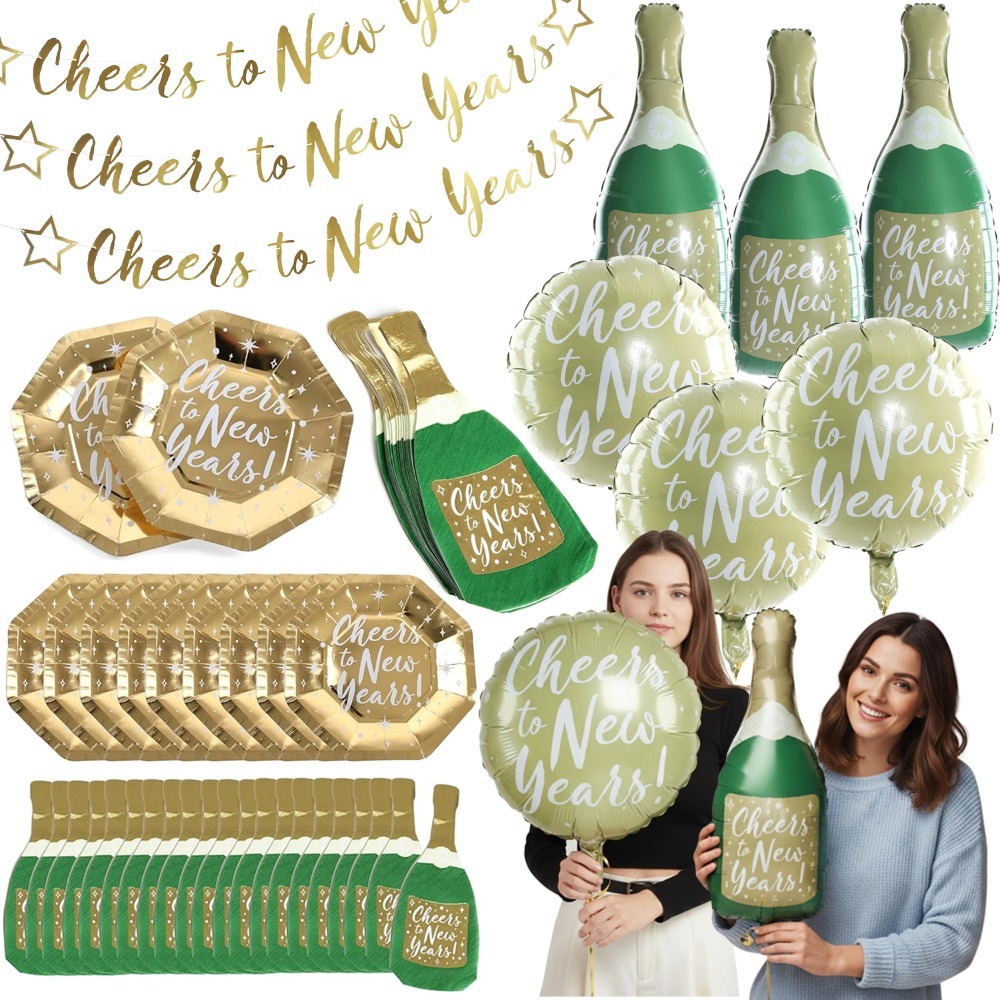 Click to view product details and reviews for New Years Partyware Bundle Set 39 Pcs Banners Balloons Napkins Plates. Click to view product details and reviews for New Years Partyware Bundle Set 39 Pcs Banners Balloons Napkins Plates.