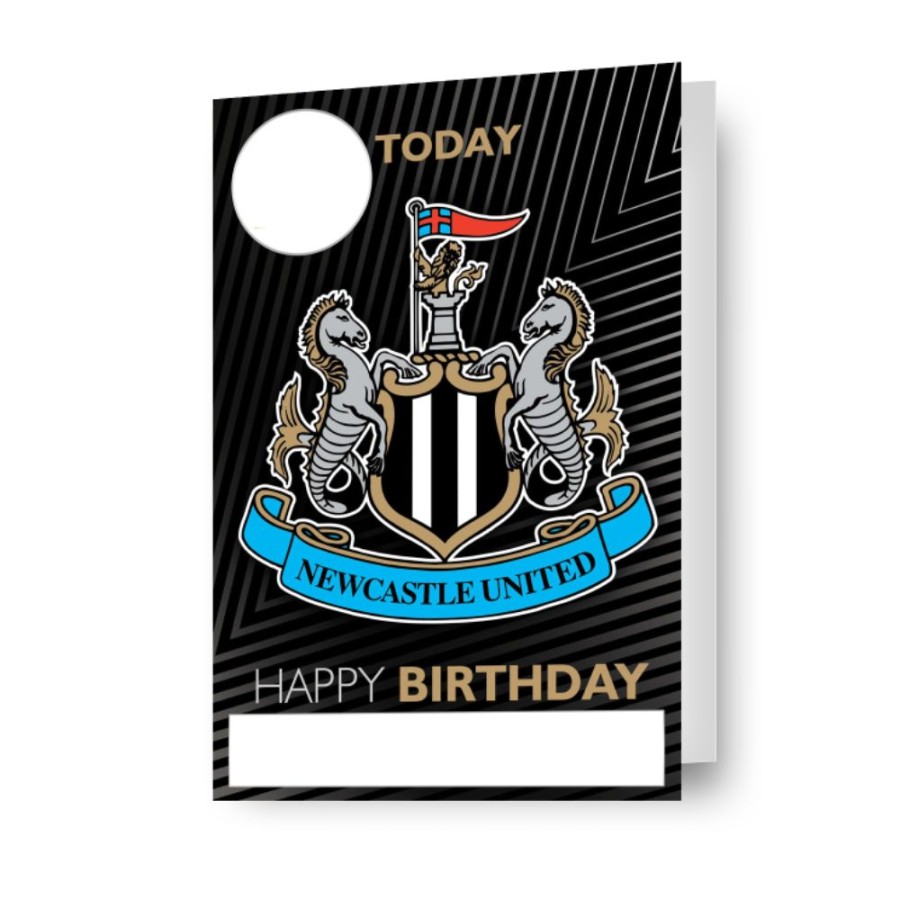 Newcastle United FC Personalise Birthday Card With Sticker Sheet