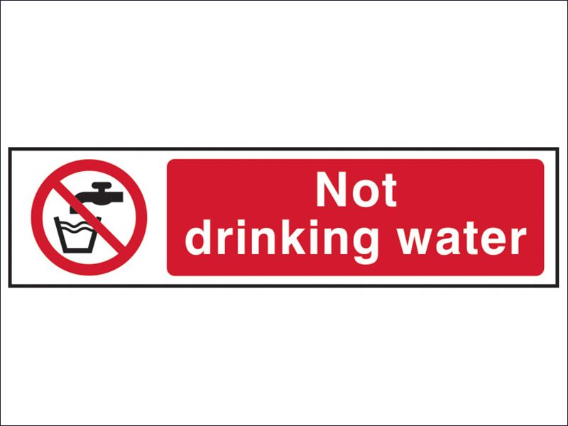 Click to view product details and reviews for Not Drinking Water Pvc 200 X 50mm Sca5051.