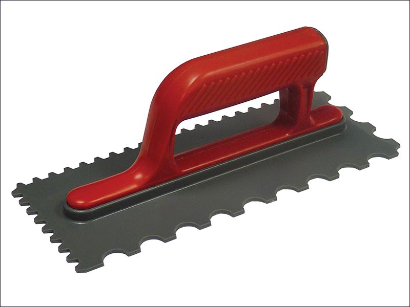 Click to view product details and reviews for Notched Trowel V 4mm Round 7mm Plastic Handle 11 X 41 2in Faisgtnotp.