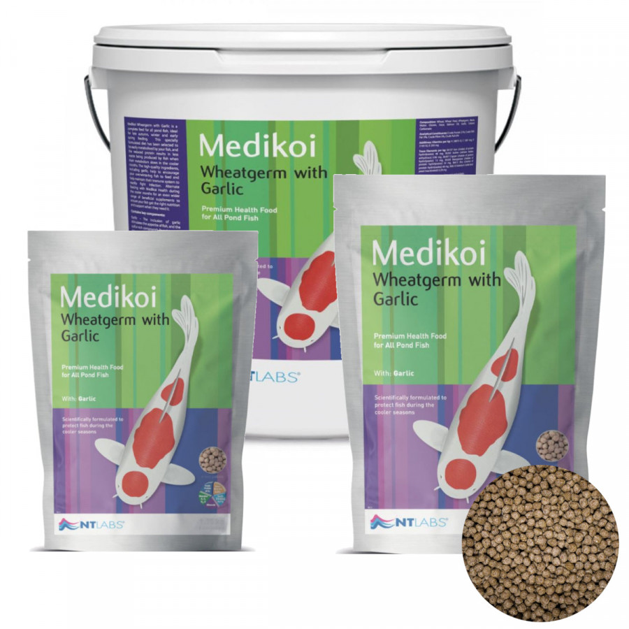 NT Labs Medikoi Winter Wheatgerm with Garlic Pellet Food 3mm 3 Sizes