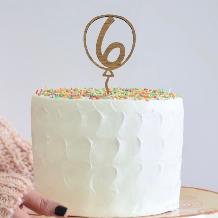 Click to view product details and reviews for Wooden Number 6 Cake Topper 6th Birthday Anniversary Decoration Age.