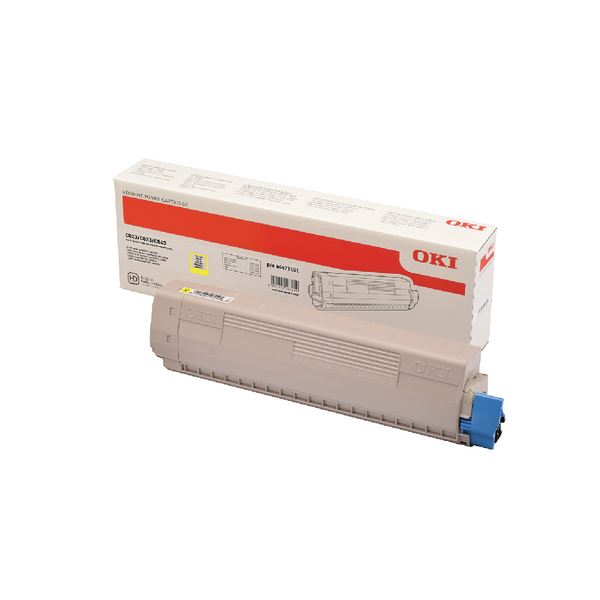 Oki C823 Yellow Toner Cartridge - OK06705