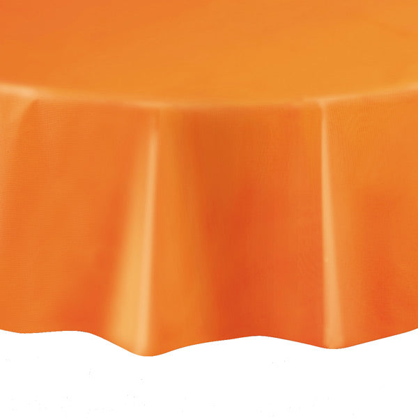 Click to view product details and reviews for Orange Round 84 Plastic Tablecover.