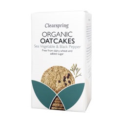 Org Oatcakes Sea Veg + Black Pepper 200g - CLS69