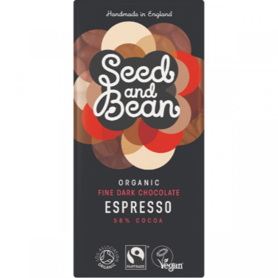 Click to view product details and reviews for Org Seed Bean Dark Chocolate Bar 58 Espresso 85g X 8 87209.