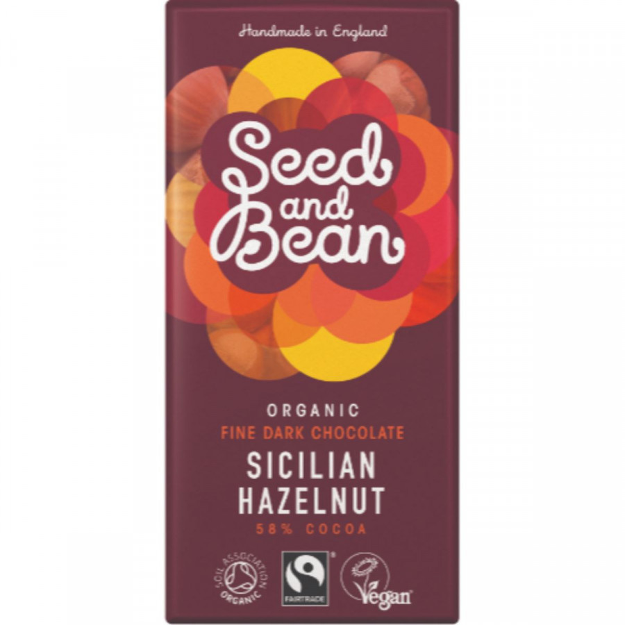 Click to view product details and reviews for Org Seed Bean Dark Chocolate Bar 58 Sicillian Hazelnut 85g X 8 73897.