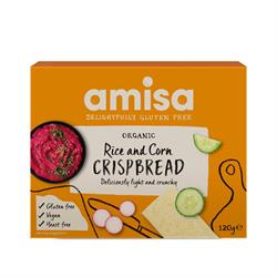 Organic Corn & Rice Crispbread 120g - AMI-9807
