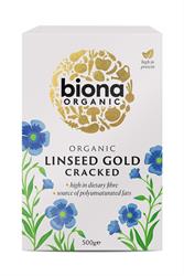 Organic Cracked Linseed Gold 500g - BNA-6073