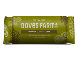 Organic Ginger Oat Biscuits 200g roll-pack - DF-GODG12