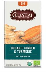 Organic Ginger & Turmeric Herbal Tea 20 bags - CLT9