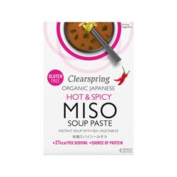 Organic Japanese Hot & Spicy Instant Miso Soup 60g - CLS164