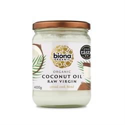Organic Raw Virgin Coconut Oil 400g - BNA-7957