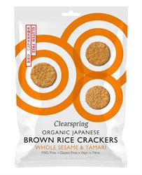 Click to view product details and reviews for Organic Rice Crackers Whole Sesame 40g Cls1.